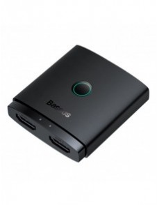 Baseus AirJoy 2in1 4K 60Hz dubbelriktad HDMI-adapter - svart