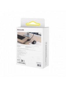 Baseus AirJoy 2in1 4K 60Hz dubbelriktad HDMI-adapter med inbyggd 1m kabel - svart