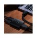 Baseus AirJoy 2in1 4K 60Hz dubbelriktad HDMI-adapter med inbyggd 1m kabel - svart