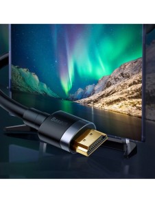 Baseus Cafule-kabel HDMI 2.0 4K 60 Hz 3D 18 Gbps 2 m svart (CADKLF-F01)