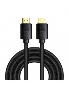 Baseus HDMI 2.1-kabel 8K 60 Hz 48 Gbps / 4K 120 Hz / 2K 144 Hz 3D eARC QMS Dynamic HDR VRR ALLM 3 m svart (CAKGQ-L01)