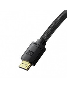 Baseus HDMI 2.1-kabel 8K 60 Hz 48 Gbps / 4K 120 Hz / 2K 144 Hz 3D eARC QMS Dynamic HDR VRR ALLM 3 m svart (CAKGQ-L01)