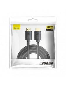 Baseus HDMI 2.1-kabel 8K 60 Hz 48 Gbps / 4K 120 Hz / 2K 144 Hz 3D eARC QMS Dynamic HDR VRR ALLM 3 m svart (CAKGQ-L01)