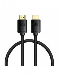 Baseus High Definition Series HDMI 2.1 8K 60Hz kabel 0,5m svart (WKGQ040001)