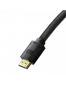 Baseus High Definition Series HDMI 8K till HDMI 8K Adapterkabel 1,5 m Svart