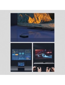Baseus High Definition Series HDMI 8K till HDMI 8K Adapterkabel 1,5 m Svart
