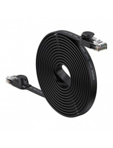 Baseus höghastighet Sex typer av RJ45 Gigabit nätverkskabel (platt kabel)15m Svart