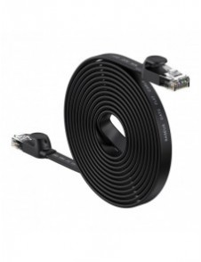 Baseus höghastighet Sex typer av RJ45 Gigabit nätverkskabel (platt kabel)15m Svart