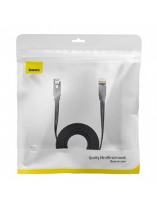Baseus höghastighet Sex typer av RJ45 Gigabit nätverkskabel (platt kabel)15m Svart