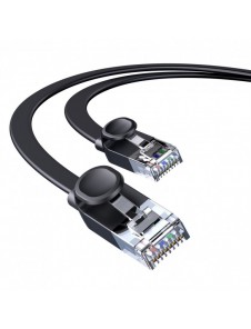 Baseus höghastighet Sex typer av RJ45 Gigabit nätverkskabel (platt kabel)15m Svart