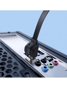 Baseus höghastighet Sex typer av RJ45 Gigabit nätverkskabel (platt kabel)15m Svart