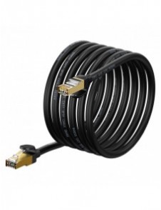 Baseus Speed Seven High Speed Network Kabel RJ45 10Gbps 5m Svart (WKJS010501)