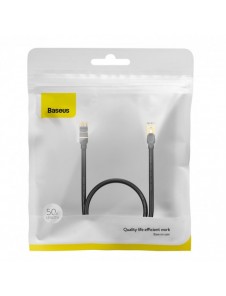 Baseus Speed Seven nätverkskabel RJ45 10Gbps 0,5m svart (WKJS010001)