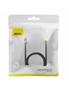 Baseus Speed Seven nätverkskabel RJ45 10Gbps 1,5m svart (WKJS010201)