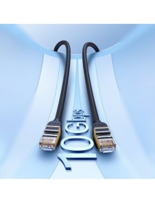 Baseus Speed Seven nätverkskabel RJ45 10Gbps 1,5m svart (WKJS010201)