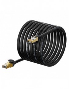 Baseus Speed Seven nätverkskabel RJ45 10Gbps 10m svart (WKJS010701)