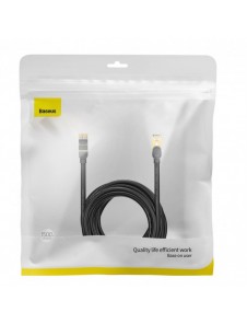Baseus Speed Seven nätverkskabel RJ45 10Gbps 15m svart (WKJS010801)