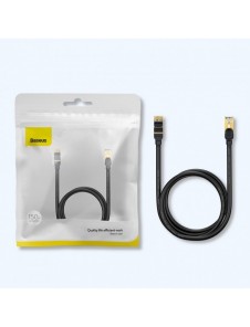 Baseus Speed Seven nätverkskabel RJ45 10Gbps 3m svart (WKJS010401)