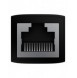 Nätverkskontakt Baseus AirJoy Series RJ-45 Ethernet-kabelkontakt 1 st - svart
