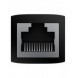 Nätverkskoppling Ethernet RJ-45 kabelkontakt Baseus AirJoy Series 10 st - svart
