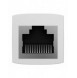 Nätverkskoppling Ethernet RJ-45 kabelkontakt Baseus AirJoy Series 10 st - vit