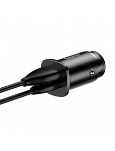 Baseus Square PPS smart billaddare med USB Quick Charge 4.0 QC 4.0 och USB-C PD 3.0 SCP-portar svart (CCALL-AS01)