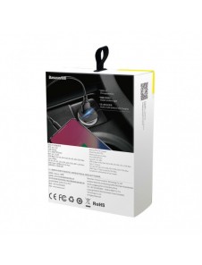 Baseus Square PPS smart billaddare med USB Quick Charge 4.0 QC 4.0 och USB-C PD 3.0 SCP-portar svart (CCALL-AS01)