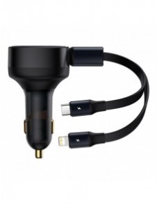 Baseus Enjoyment 2-i-1 billaddare 30W svart (CGTX000001)