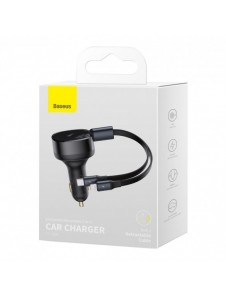 Baseus Enjoyment 2-i-1 billaddare 30W svart (CGTX000001)