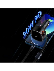 Baseus Enjoyment 2-i-1 billaddare 30W svart (CGTX000001)