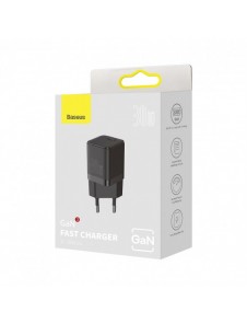 Baseus GaN3 snabbladdare 30W svart (CCGN010101)