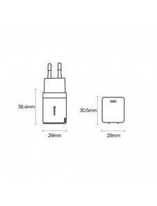 Baseus GaN3 snabbladdare 30W svart (CCGN010101)