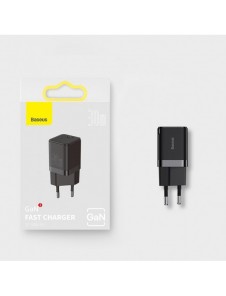 Baseus GaN3 snabbladdare 30W svart (CCGN010101)