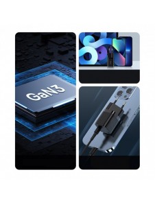 Baseus GaN3 snabbladdare 30W svart (CCGN010101)