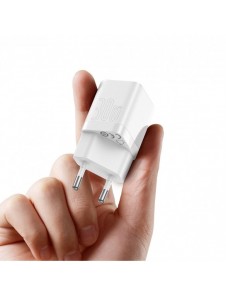 Baseus GaN3 snabbladdare 30W vit (CCGN010102)