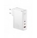 Baseus GaN5 Pro snabbladdare 2xUSB-C+USB 140W EU vit (CCGP100202)