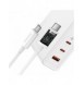 Baseus GaN5 Pro snabbladdare 2xUSB-C+USB 140W EU vit (CCGP100202)