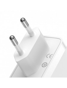 Baseus GaN5 Pro snabbladdare 2xUSB-C+USB 140W EU vit (CCGP100202)
