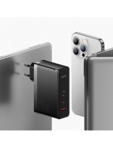 Baseus GaN5 Pro snabbladdare 2xUSB-C+USB 140W EU vit (CCGP100202)
