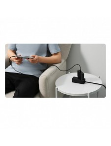 Baseus GaN5 Pro snabbladdare 2xUSB-C+USB 140W EU vit (CCGP100202)