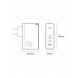 Baseus GaN5 Pro snabbladdare 2xUSB-C+USB 140W EU vit (CCGP100202)