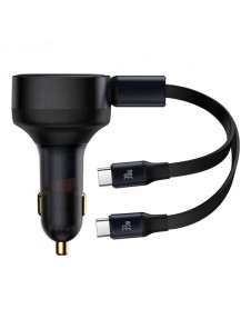 Billaddare 2in1 33W 2x USB C (hane) Baseus Enjoyment - svart