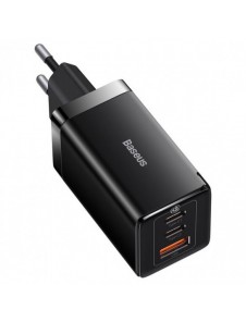 GaN 2xUSB C 1xUSB 65W snabbladdare Baseus GaN5 Pro + USB C - USB C 100W kabel - svart