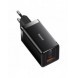 GaN 2xUSB C 1xUSB 65W snabbladdare Baseus GaN5 Pro + USB C - USB C 100W kabel - svart