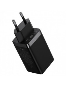 GaN 2xUSB C 1xUSB 65W snabbladdare Baseus GaN5 Pro + USB C - USB C 100W kabel - svart