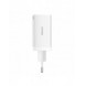 GaN 2xUSB C 1xUSB 65W snabbladdare Baseus GaN5 Pro + USB C - USB C 100W kabel - vit