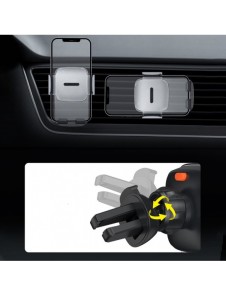 Baseus 2in1 bilhållare för sittbrunn och ventilationsgaller svart (SUYK000001)