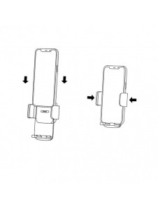 Baseus 2in1 bilhållare för sittbrunn och ventilationsgaller svart (SUYK000001)