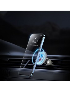 Baseus C01 bilventilator magnetisk smartphonehållare grå (SUCC000102)