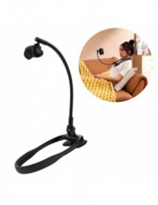 Baseus ComfortJoy Series universellt halsfäste, telefonställ svart (LUGB000001)